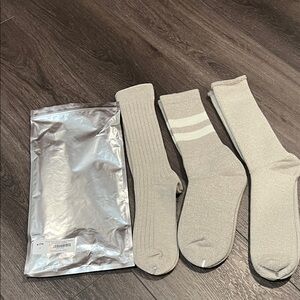 Men's Beige Socks Set